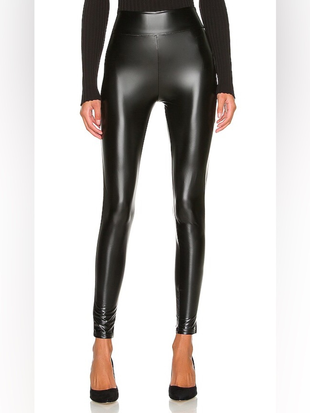 BB Dakota by Steve Madden Black Faux Leather Leggings